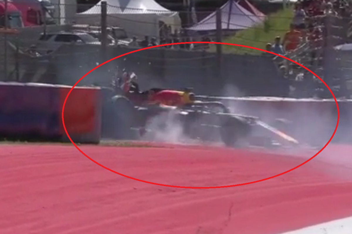 VIDEO: Verstappen wrecks Red Bull in Austria FP2!