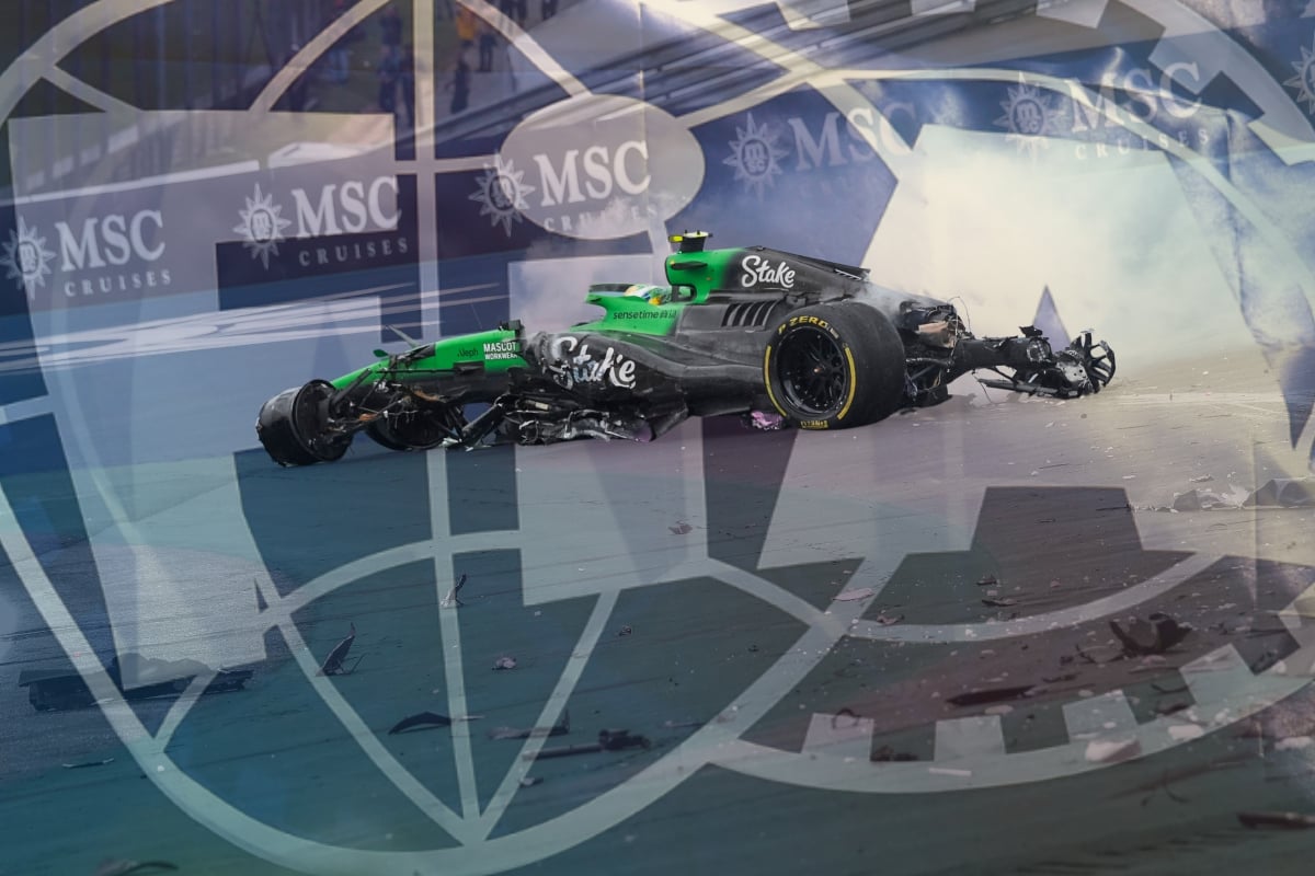 Bortoleto crash at Interlagos