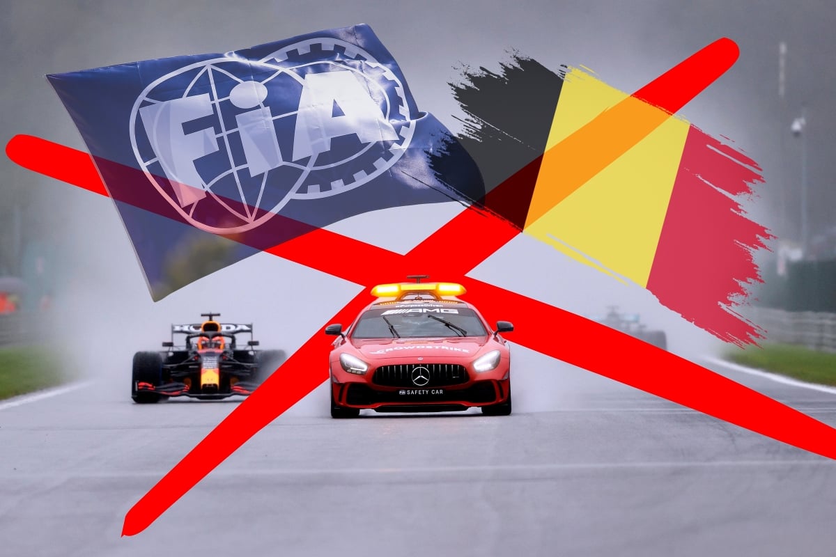 Rain at Belgian GP