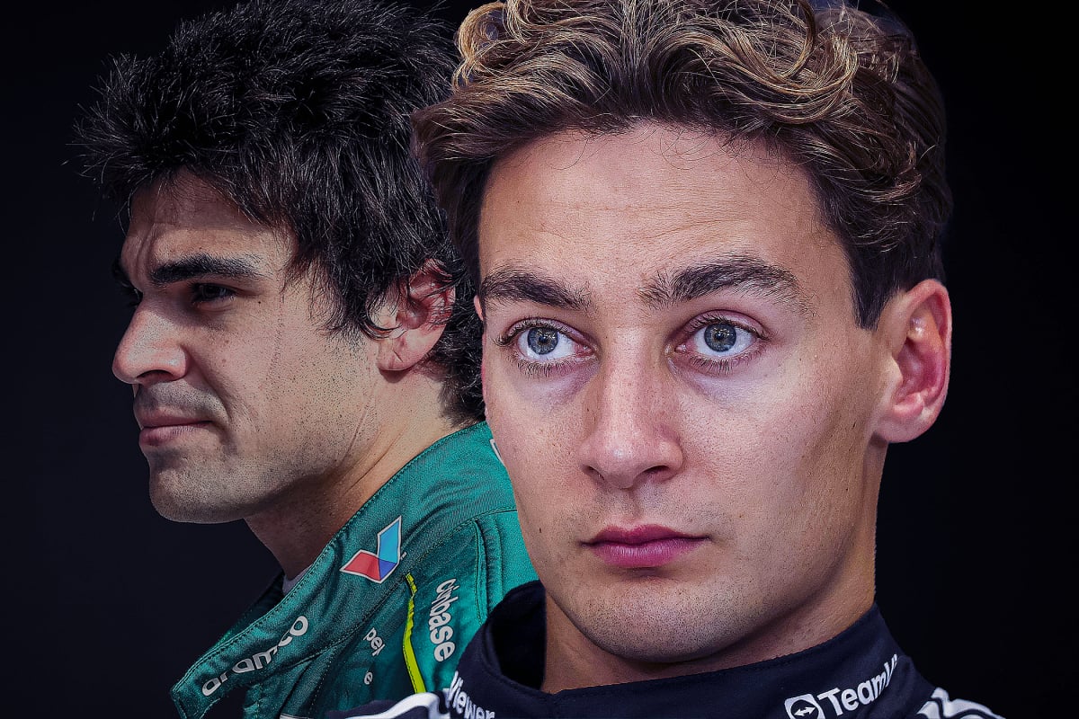 Lance Stroll and George Russell