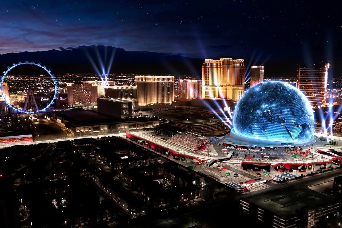 Formule 1 zal Sphere inzetten tijdens Grand Prix van Las Vegas