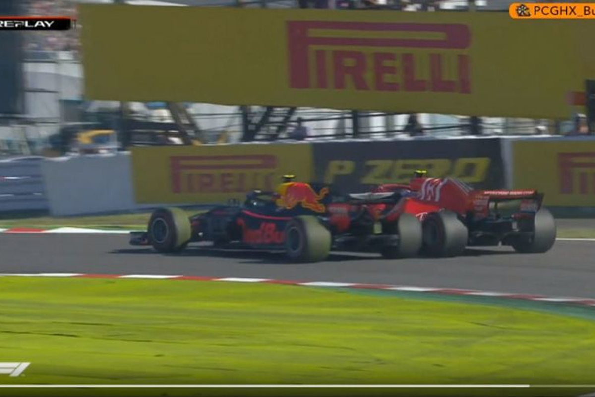 VIDEO: Verstappen and Raikkonen crash on lap one!
