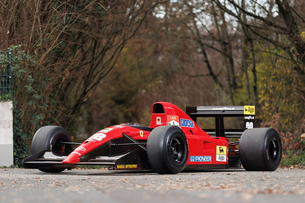 Alesi Ferrari SMASHES Schumacher Jordan price at Paris auction