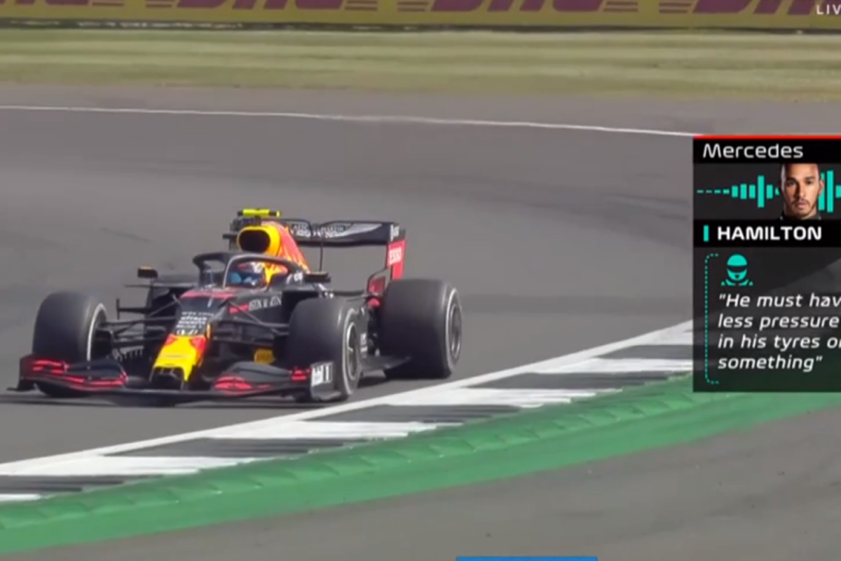 VIDEO: Hamilton verdenkt Red Bull: "Te weinig spanning in banden Verstappen"