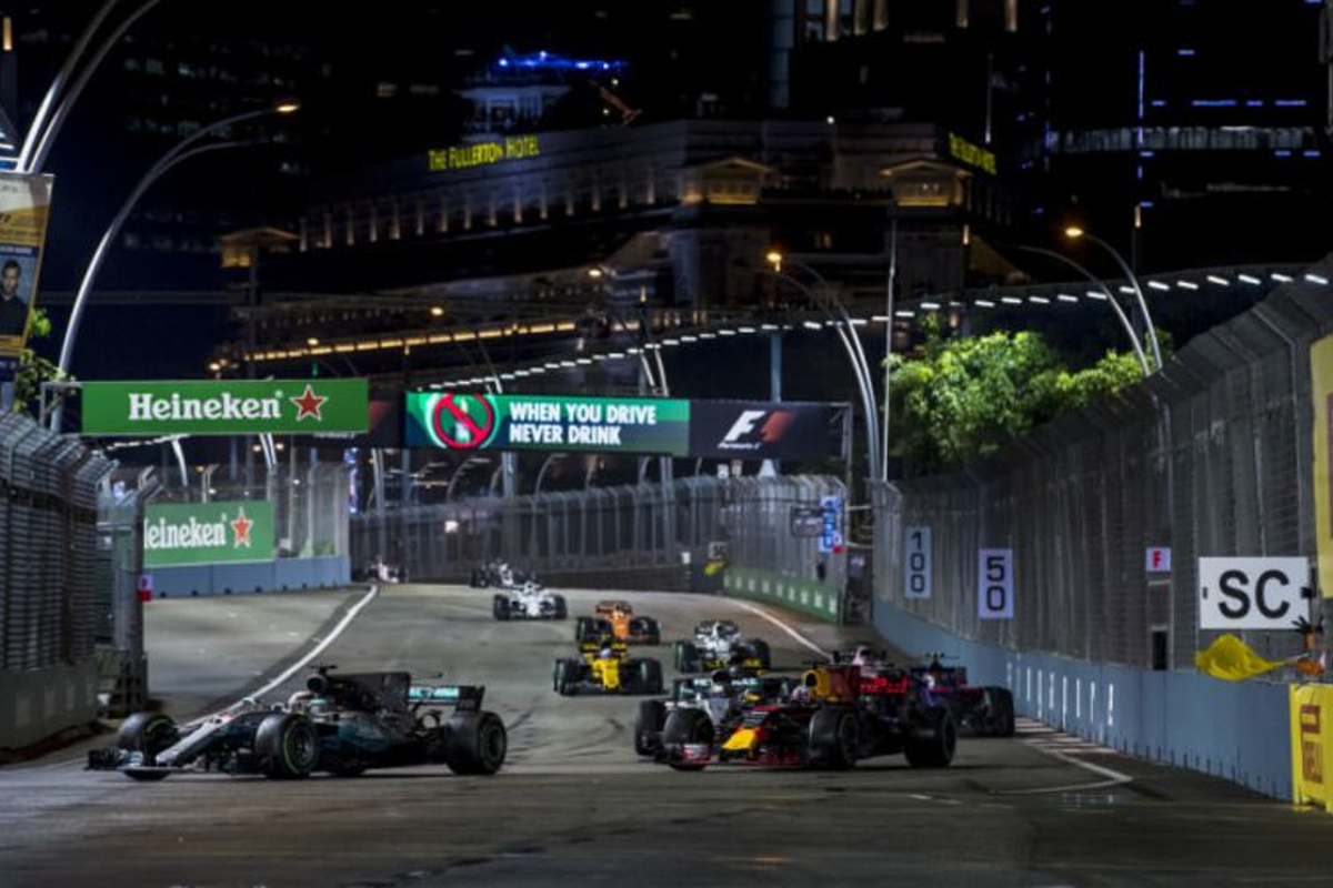 Circuit Singapore licht aangepast voor komend weekend