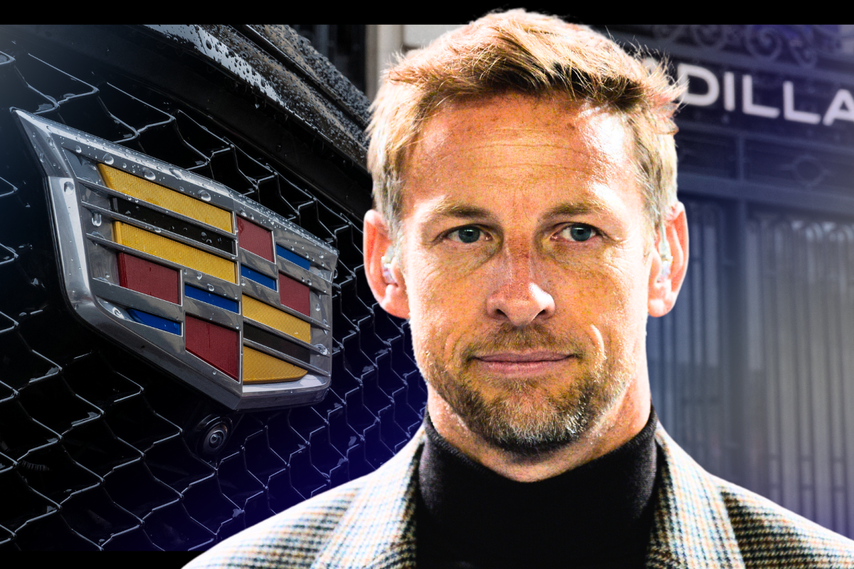 jenson button, cadillac, graphic
