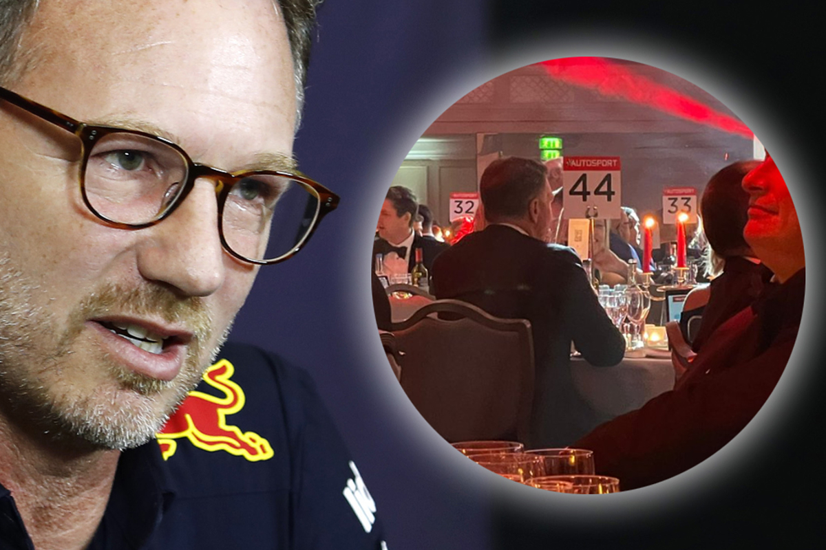 Christian Horner gespot aan 'Hamilton-tafel' tijdens Autosport Awards