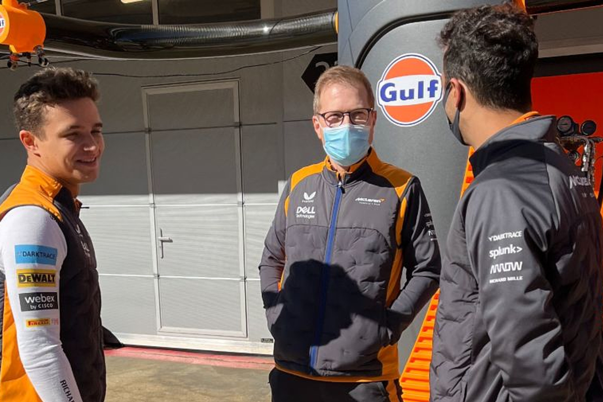McLaren take to the track for Barcelona filming day