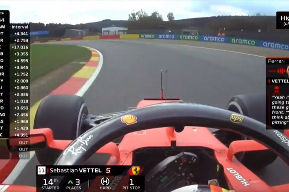 Boordradio: Vettel duidelijk tegenover engineer: "F*cking think about pitting"