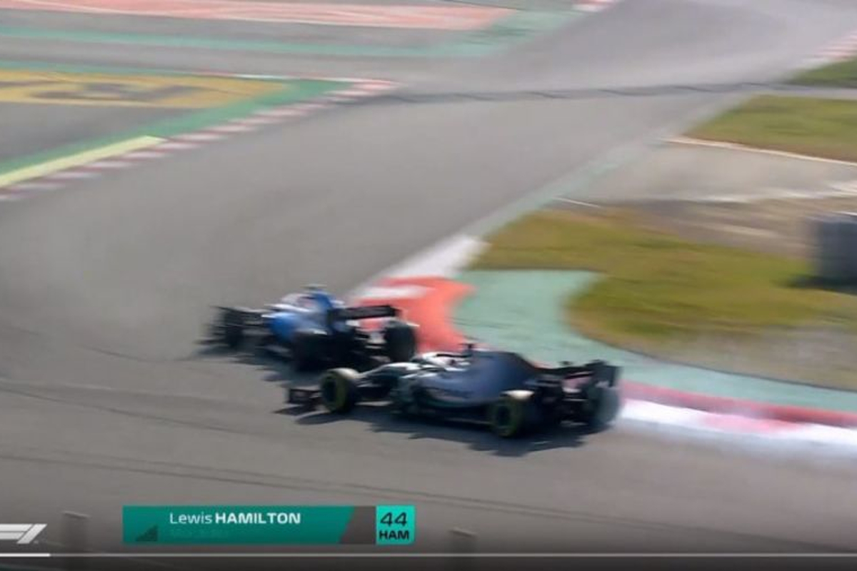 VIDEO: Kubica gives Hamilton a scare in Barcelona!