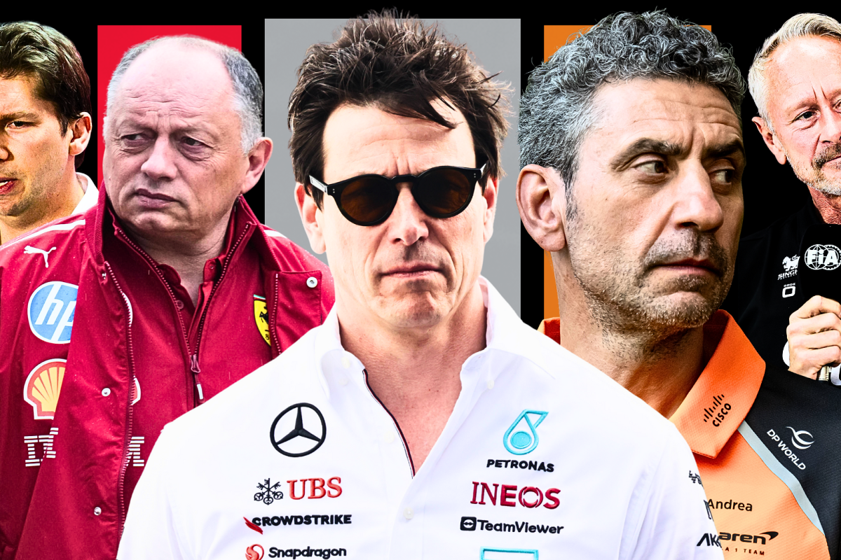 f1 2025, james vowles, fred vasseur, toto wolff, andrea stella, jonathan wheatley, graphic