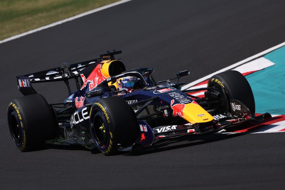 Verstappen during FP1 at Suzuka