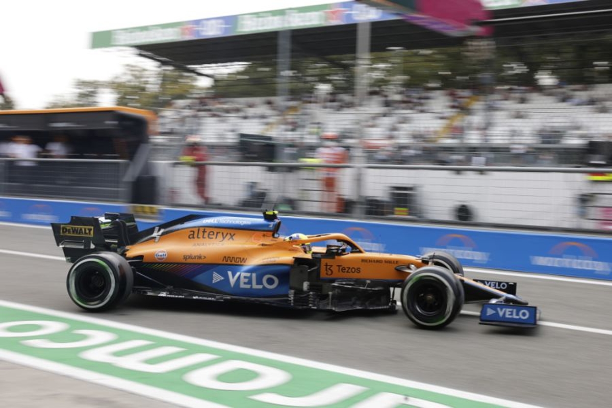 Norris 'thanks God' he escaped contact in Monza qualifying chaos