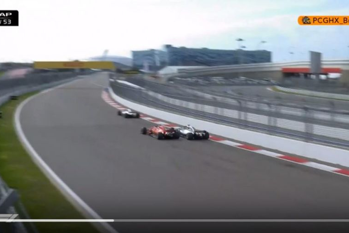VIDEO: Hamilton and Vettel wheel-to-wheel!