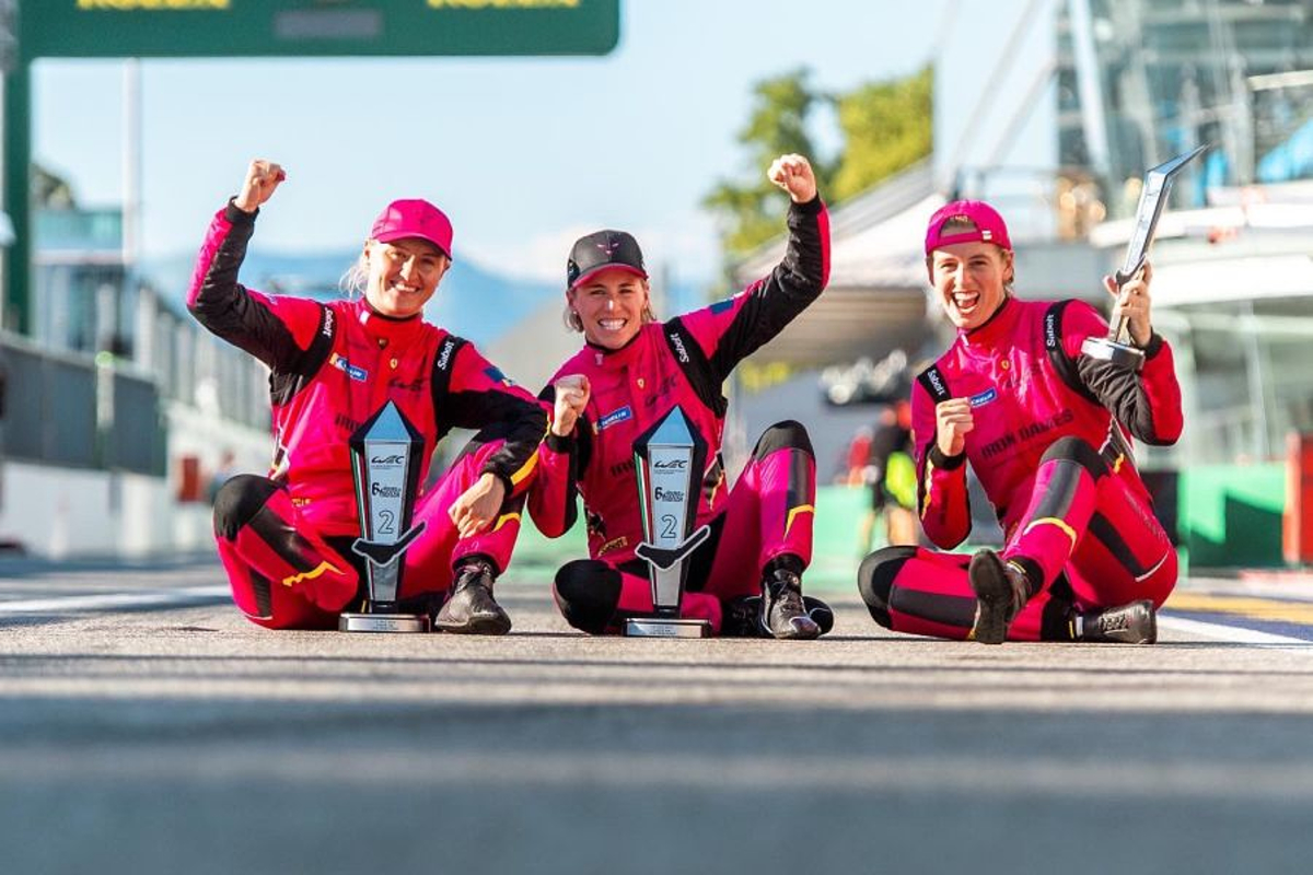 Iron Dames, premier équipage féminin à monter sur un podium en WEC