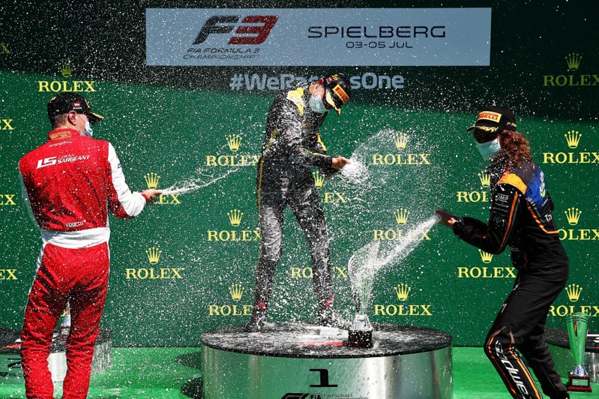 New 2020 F1 podium procedure debuts in F3