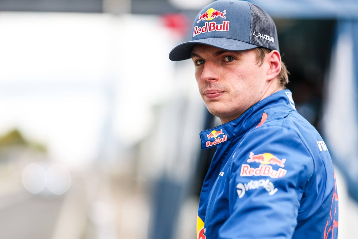 Max Verstappen looking pensive at the 24h Nurburgring qualifiers