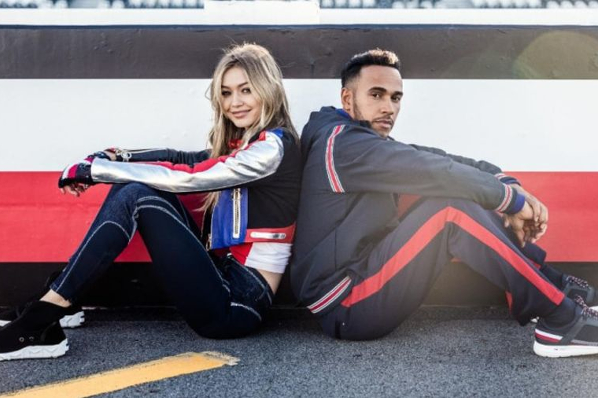 WATCH: Hamilton takes Gigi Hadid for a spin