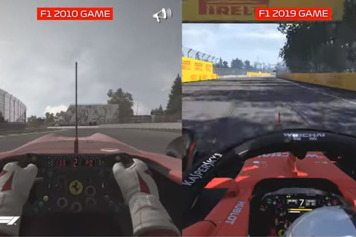 VIDEO: F1 2019 game compared to 2010