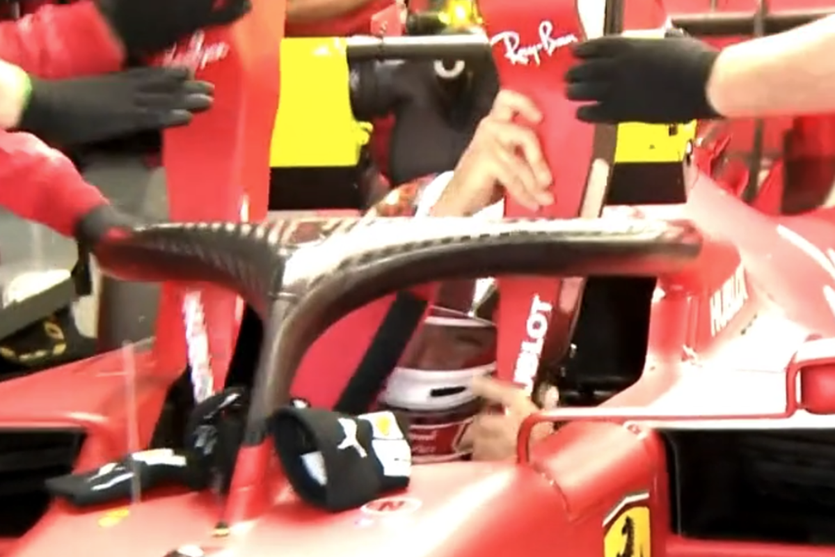 VIDEO: Leclerc woedend na uitvalbeurt in Q2 en gooit alles van zich af