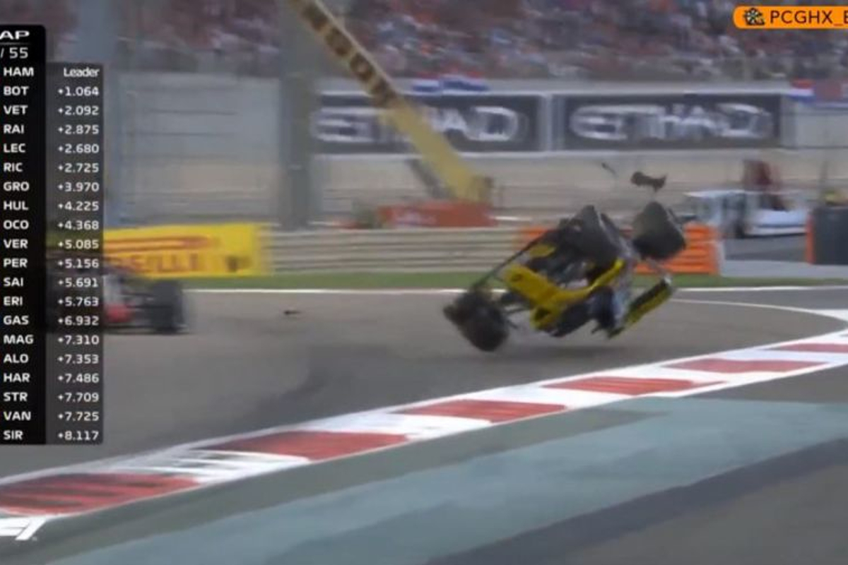 VIDEO: Hulkenberg flipped upside down in horror crash!