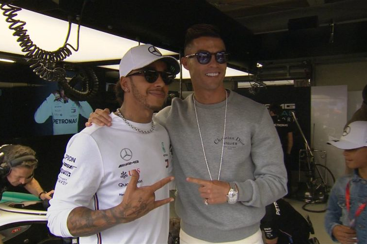VIDEO: Hamilton visited by Cristiano Ronaldo at Monaco GP