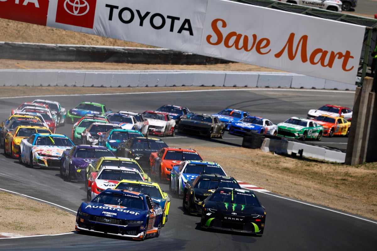 A generic image of a NASCAR Cup Series race at Sonoma