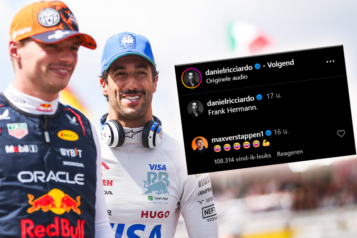 Verstappen gaat stuk om Franz Hermann-imitatie Ricciardo op Instagram
