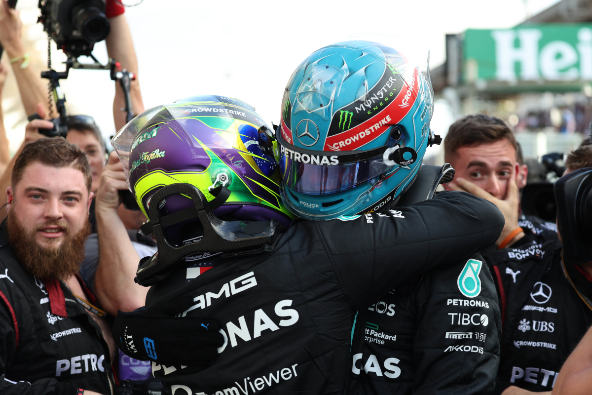 Hamilton reveals emotional reaction to Russell's maiden Mercedes win