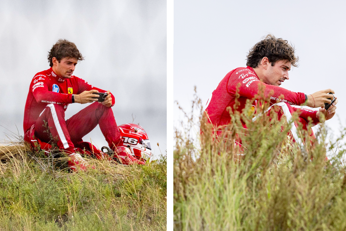 Charles Leclerc after his DNF in Zandvoort