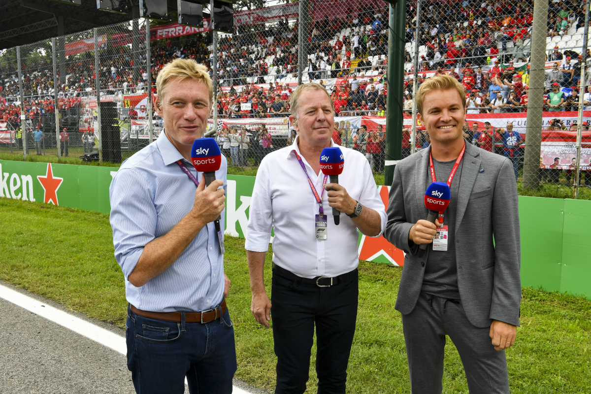 Sky F1 pundit epically MOCKED by colleague after interesting wardrobe choice