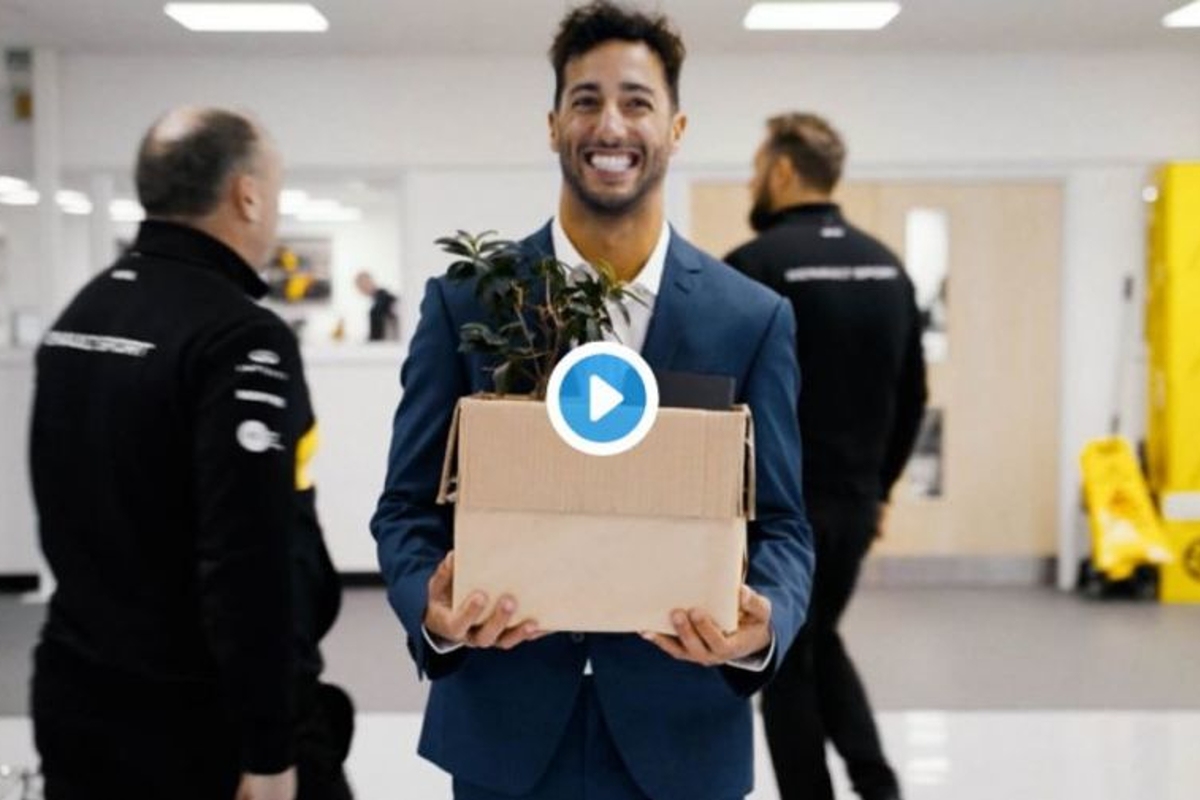 VIDEO: Ricciardo's first day at Renault