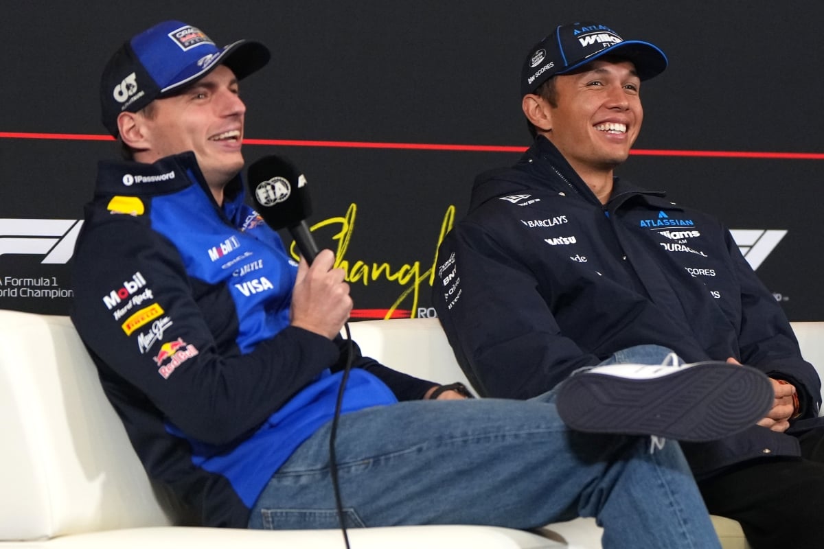 Verstappen and Albon