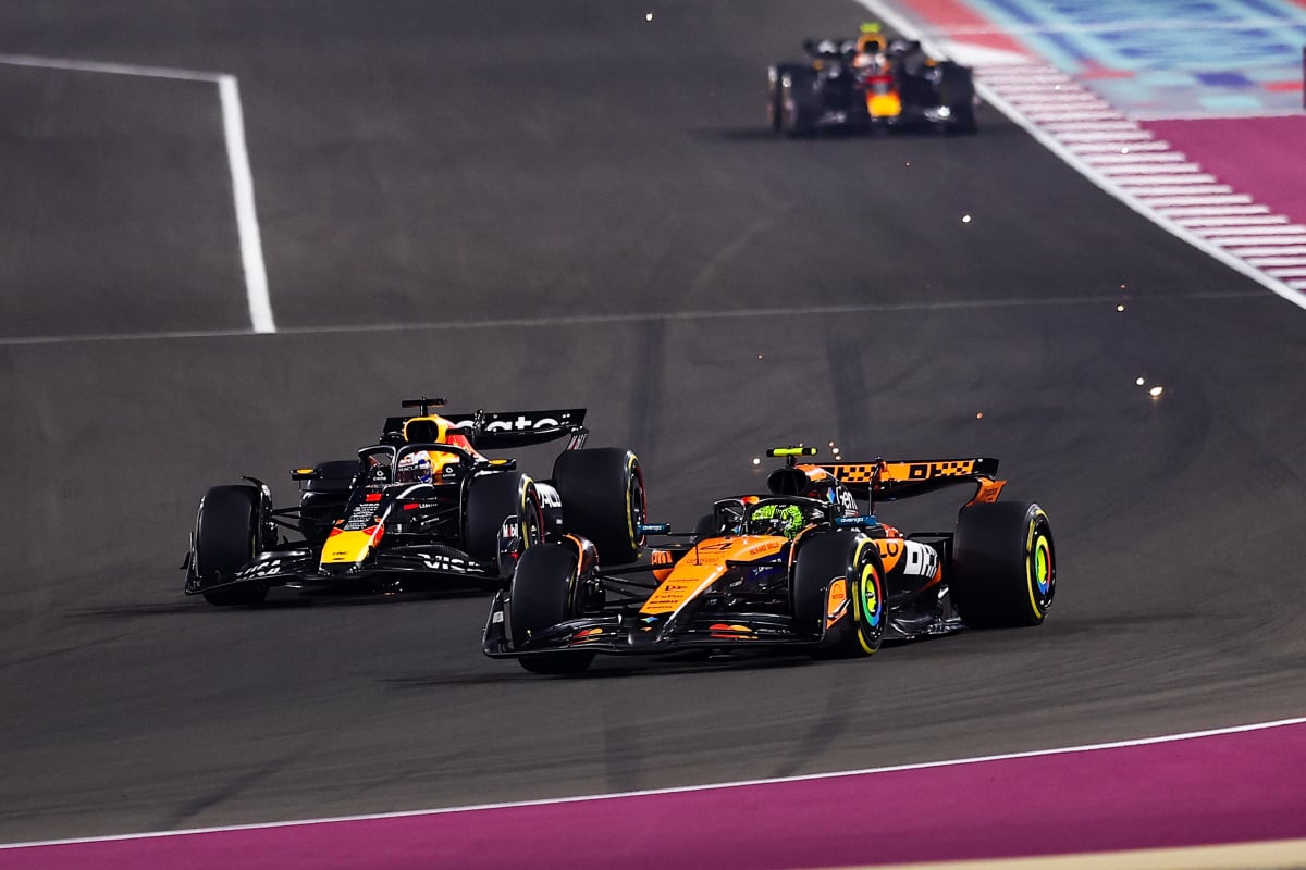 Max Verstappen and Lando Norris
