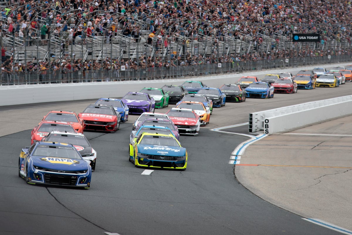 A generic image of the NASCAR Cup Series race at New Hampshire Motor Speedway in 2024