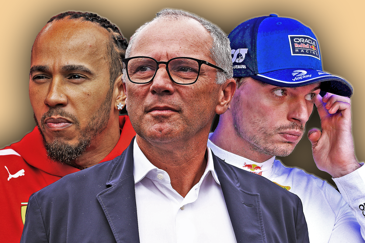 Lewis Hamilton, Stefano Domenicali, Max Verstappen