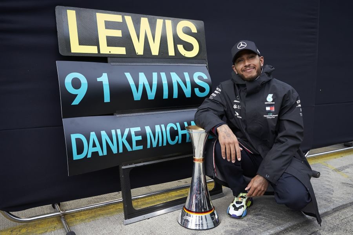 Hamilton to hunt more records after reeling in Schumacher wins mark