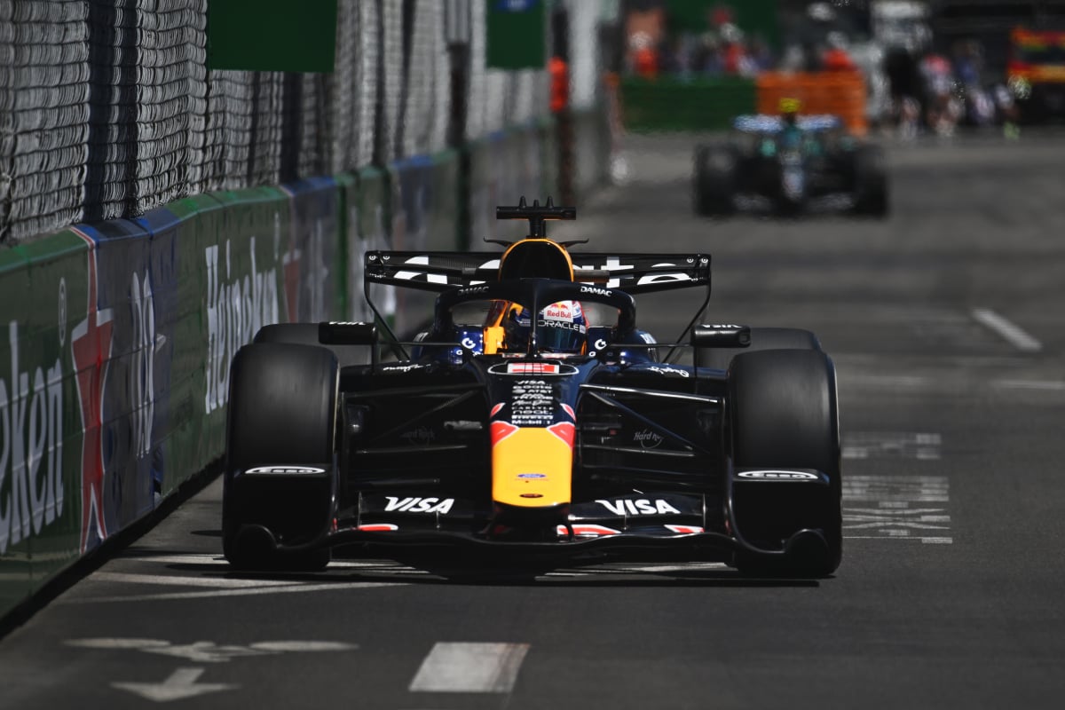 Verstappen during FP1 in Monaco