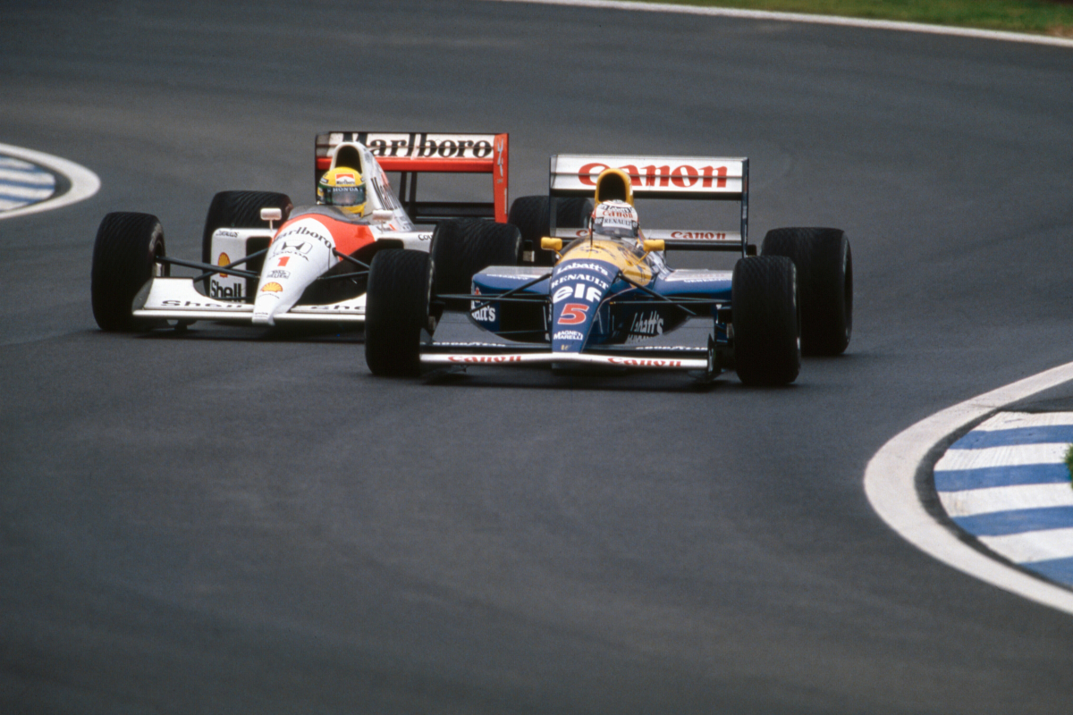 F1 gaat terug in de tijd: Mansell vs Senna in Spanje | F1 Shorts