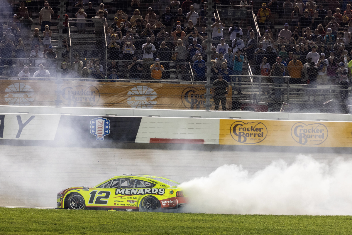 NASCAR Cup Series winner Joey Logano at Nashville in 2025