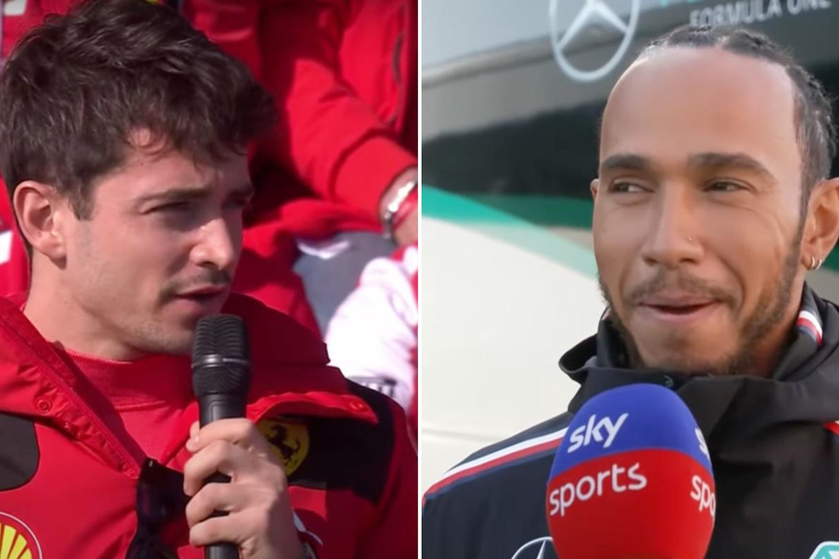 Leclerc responds BRILLIANTLY over Hamilton to Ferrari reports in team-mate debate