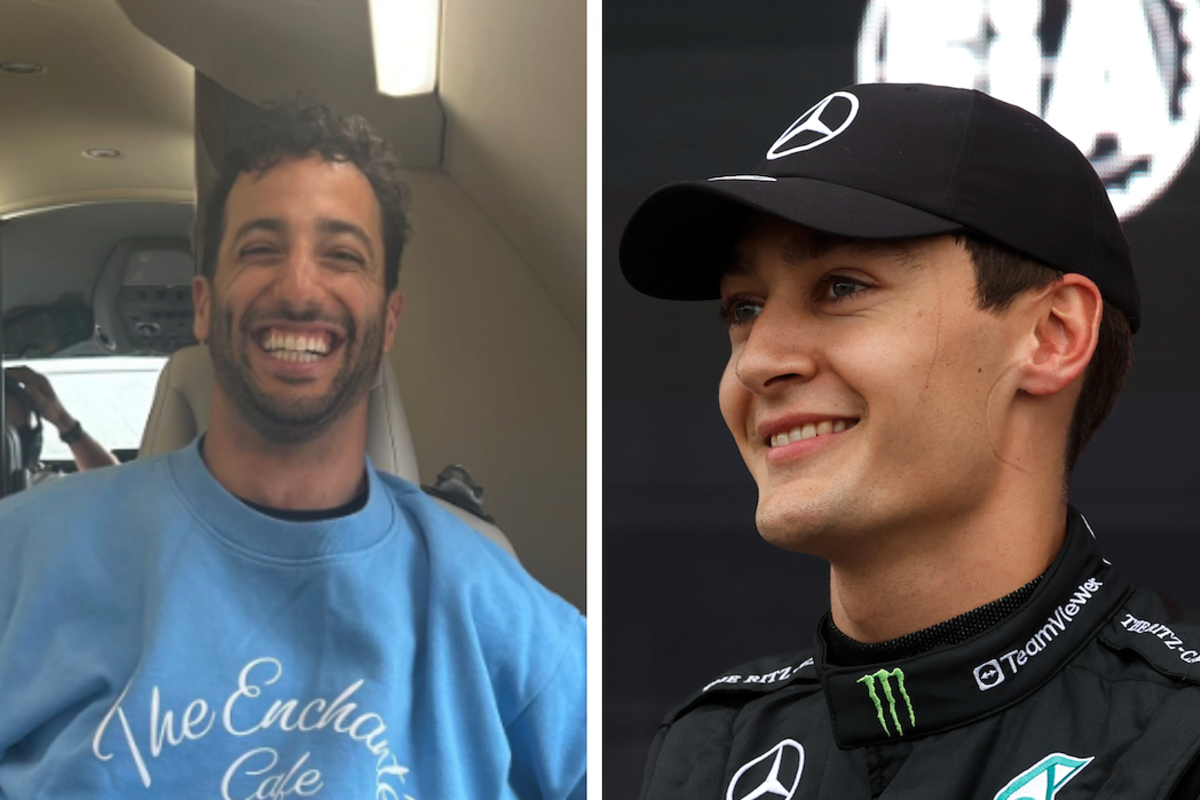 Russell and Ricciardo pictured REUNITED at boozy Ibiza party