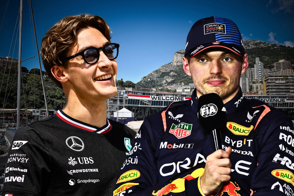 Verstappen en Russell lachen over ideeën om Monaco leuker te maken: "Vijf verplichte pitstops"