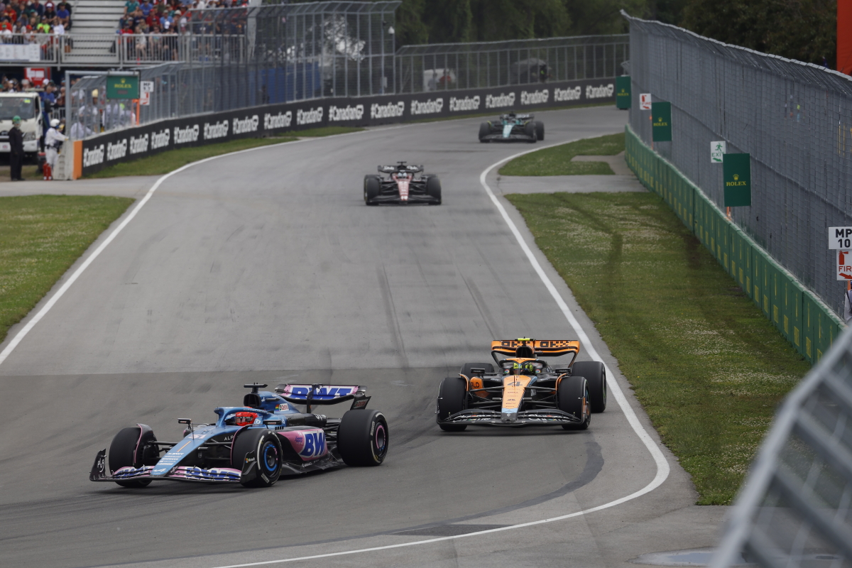 McLaren stapt naar FIA na wiebelende achtervleugel Alpine in Grand Prix van Canada