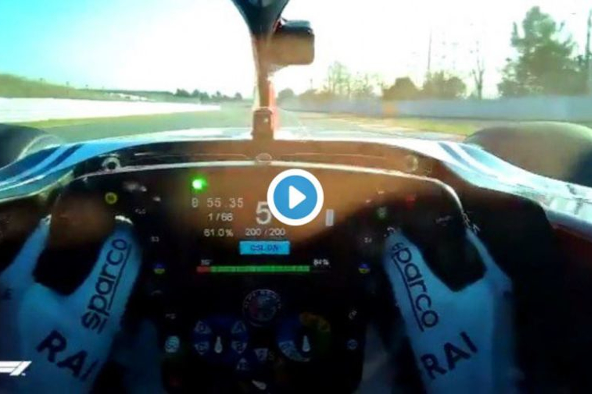 VIDEO: A Kimi's-eye view of F1 testing