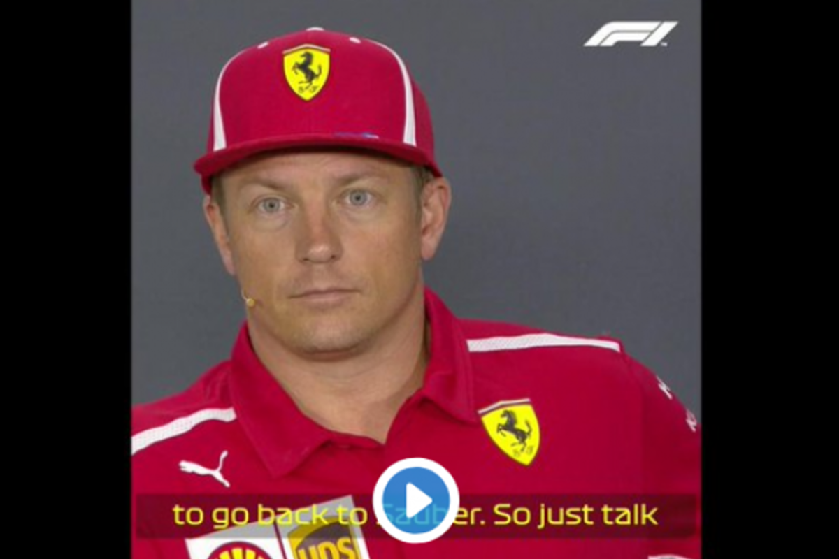VIDEO: Raikkonen on frosty form over Ferrari exit and Sauber move