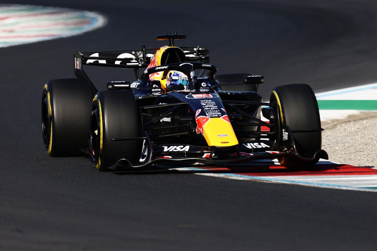 Verstappen during FP2 at Monza