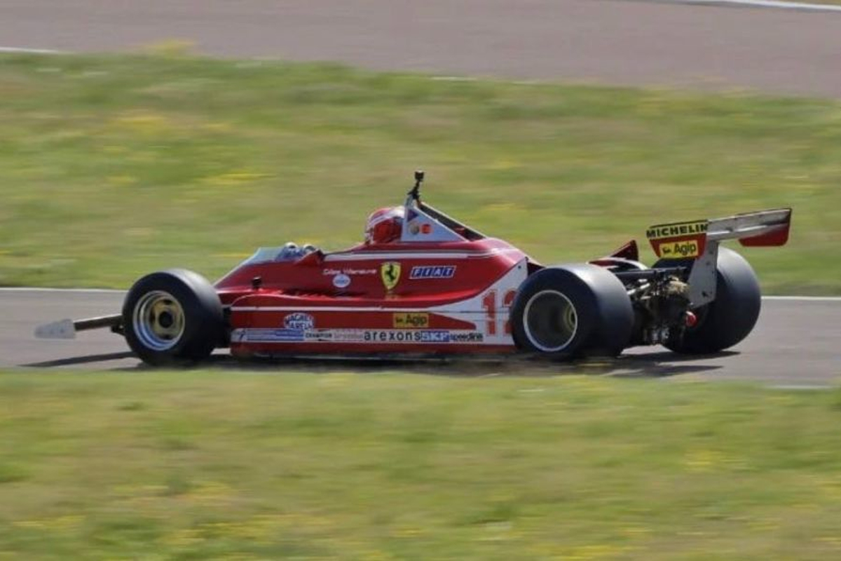 Leclerc sur la Ferrari de 1979 de Gilles Villeneuve à Fiorano