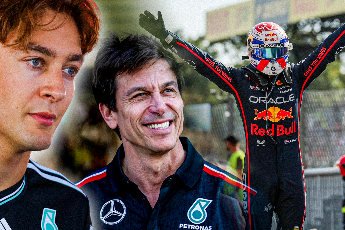 Russell, Wolff, Verstappen, socials