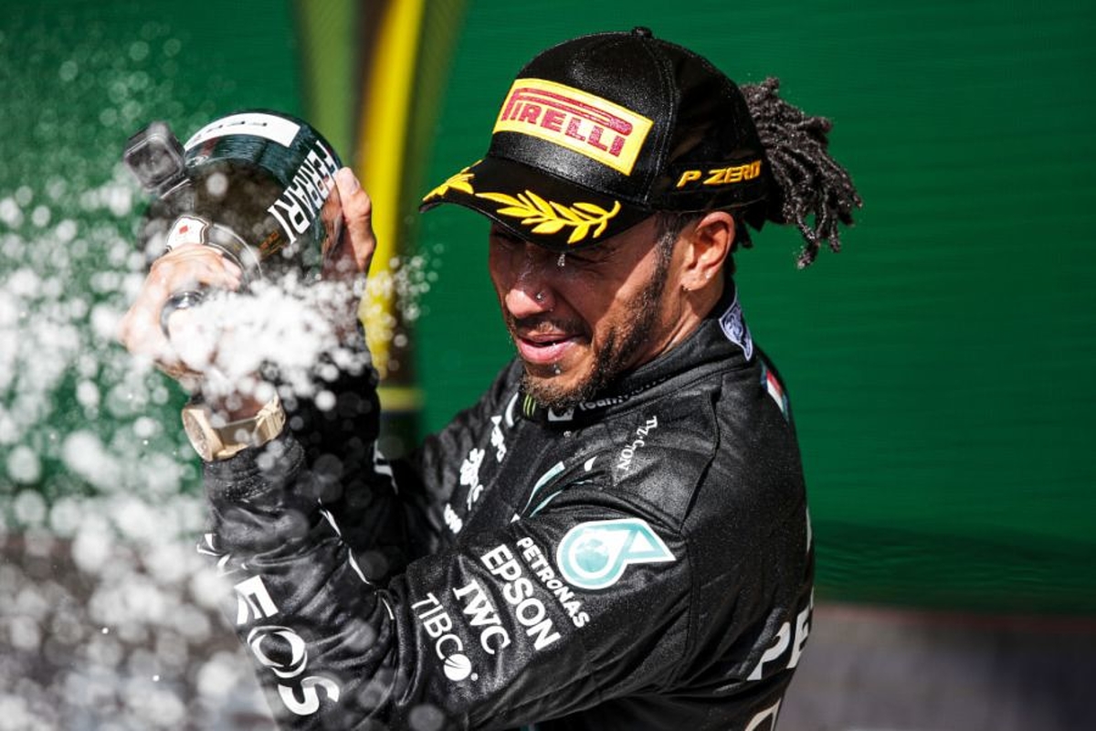 Hamilton breaks another record as Mercedes match Ferrari